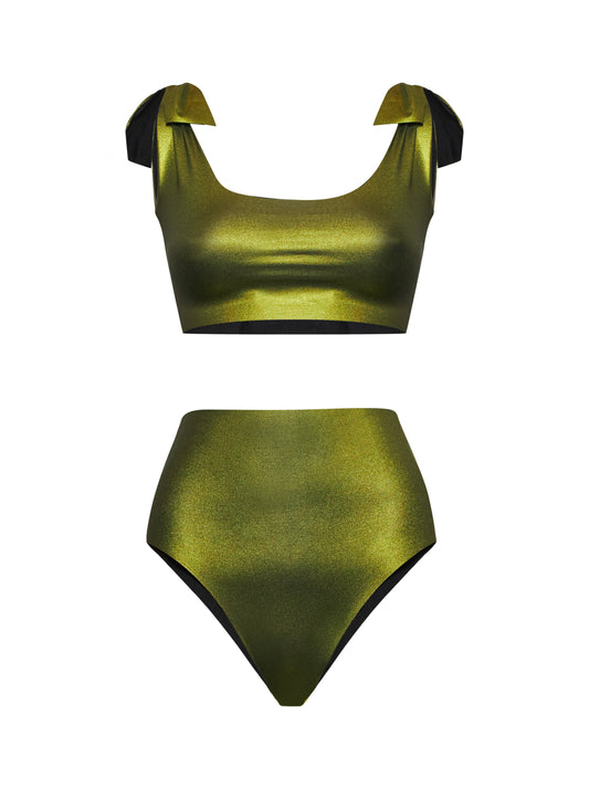 KNOTTING BAY HIGH WAISTED DEEP GREEN