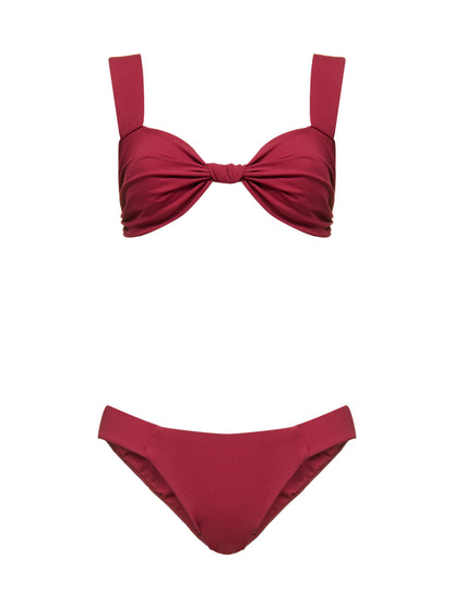 Nature Nautical Bikini - BURGUNDY